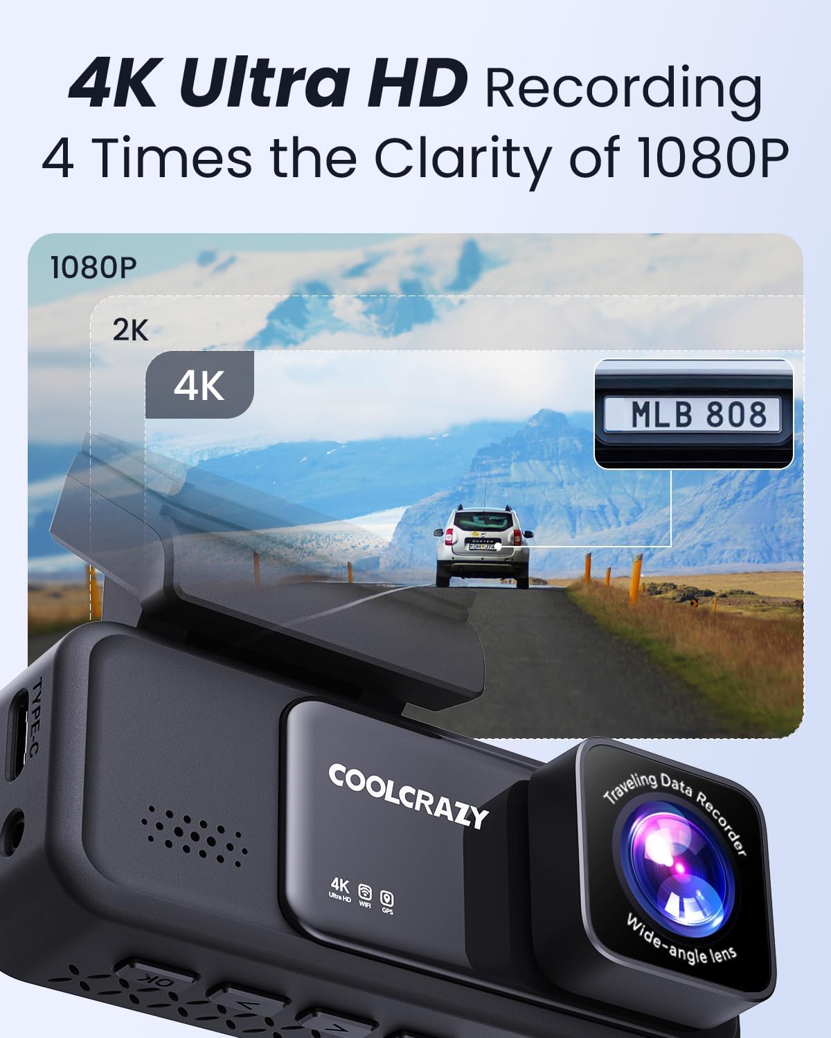 COOLCRAZY N7 Dash Cam
4K Front Dash Camera
GPS Dash Camera for Cars
WiFi Dash Cam with App Control
170° Wide Angle Dash Camera
Car Dash Cam with Night Vision
UHD 2160P Car Dash Cam
COOLCRAZY N7 4K Dash Cam with GPS
24/7 Parking Monitor Dash Cam
G-Sensor Dash Camera for Cars
Crystal Clear Night Vision Dash Cam
COOLCRAZY N7 GPS Dash Camera
Car Camera with Wide Angle and App Control
32GB Card Dash Cam for Cars
COOLCRAZY 4K Car Camera with Parking Mode
Accident Lock Dash Camera with G-Sensor
3.2” IPS Screen Car