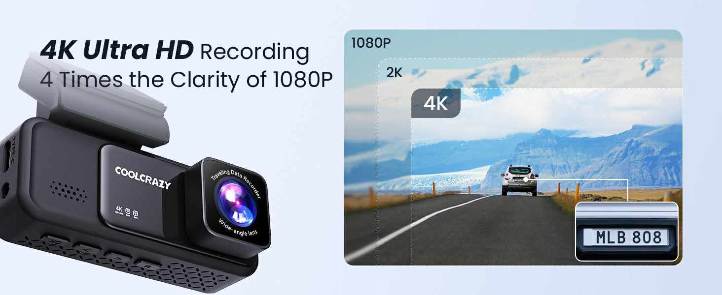 COOLCRAZY N7 Dash Cam
4K Front Dash Camera
GPS Dash Camera for Cars
WiFi Dash Cam with App Control
170° Wide Angle Dash Camera
Car Dash Cam with Night Vision
UHD 2160P Car Dash Cam
COOLCRAZY N7 4K Dash Cam with GPS
24/7 Parking Monitor Dash Cam
G-Sensor Dash Camera for Cars
Crystal Clear Night Vision Dash Cam
COOLCRAZY N7 GPS Dash Camera
Car Camera with Wide Angle and App Control
32GB Card Dash Cam for Cars
COOLCRAZY 4K Car Camera with Parking Mode
Accident Lock Dash Camera with G-Sensor
3.2” IPS Screen Car